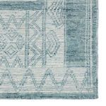 Product Image 2 for Cirus Hand-Knotted Geometric Blue/ Ivory Rug from Jaipur 