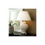 Product Image 3 for White Lattice Ginger Jar Lamp from Legend of Asia
