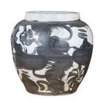 Product Image 8 for Black Porcelain Twisted Flower Open Top Jar from Legend of Asia