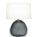 Product Image 1 for Nellie Glass Oval Table Lamp - Grey from FlowDecor