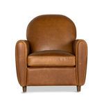 Product Image 7 for Osborne Leather Accent Chair - Raleigh Chestnut from Four Hands