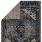 Product Image 2 for Cicero Indoor/ Outdoor Medallion Blue/ Gray Rug from Jaipur 