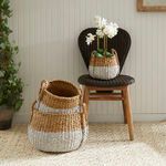Product Image 3 for Seagrass Round Baskets With Handles, Set Of 3 from Napa Home And Garden