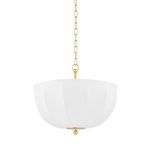 Product Image 1 for Meshelle 1-Light Modern White Hanging Pendant from Mitzi