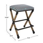 Product Image 3 for Braddock Iron & Rope Backless Black Counter Stool from Uttermost