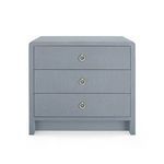 Product Image 4 for Bryant Linen 3-Drawer Side Table from Villa & House