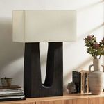 Product Image 2 for Cuit Ceramic Table Lamp - Textured Matte Black Ceramic from Four Hands