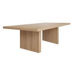 Product Image 2 for Patterson Plank Style Slatted Base Dining Table In Natural Oak from Worlds Away