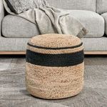 Product Image 5 for Yves 100% Jute 15" Wide Round Natural Pouf from Classic Home Furnishings