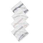 Product Image 2 for Cambria Striped Cotton Napkins, Set of 4  - Grey from Pom Pom at Home