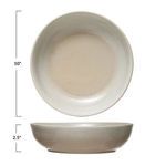 Product Image 3 for Libbie Cream 10"x10" Reactive Glaze Stoneware Serving Bowl from Bloomingville