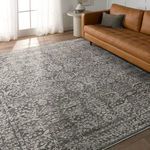 Product Image 5 for Elvira Modern Floral Gray/ Cream Rug - 18" Swatch from Jaipur