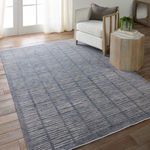 Product Image 5 for Dounia Transitional Striped Blue/ Light Gray Rug - 18" Swatch from Jaipur 