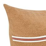 Product Image 5 for Pryce 22" Cotton Linen Blend Throw Pillow, Chestnut Brown from Classic Home Furnishings
