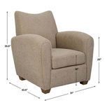 Product Image 5 for Teddy Latte Accent Chair from Uttermost