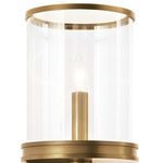 Product Image 2 for Adria Natural Brass Cylinder Glass Wall Sconce from Regina Andrew Design