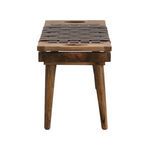 Product Image 6 for Harland Woven Leather Stool from Creative Co-Op