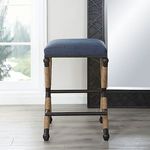 Product Image 3 for Firth Rustic Navy Counter Stool from Uttermost