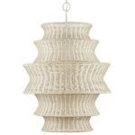 Product Image 2 for Phebe Large Rattan Chandelier from Currey & Company