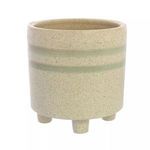 Product Image 2 for Fluorite Cachepot, Ceramic White, Teal from Homart