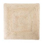 Product Image 3 for Natia Solid Ivory Floor Cushion from Jaipur 