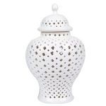 Product Image 2 for White Lattice Ginger Jar With Lid from Legend of Asia