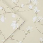 Product Image 2 for Laura Ashley Magnolia Grove Natural Wallpaper from Graham & Brown