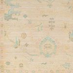 Product Image 2 for Antalya Hand-Knotted Wool Beige / Teal Rug - 2' x 3' from Surya