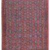 Product Image 3 for Kalinar Damask Dark Red/ Blue Rug from Jaipur