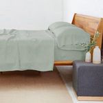 Product Image 1 for Queen Sage Linen Sheet Set from Pom Pom at Home