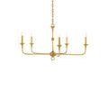 Product Image 4 for Nottaway Gold Leaf 5-Light Chandelier from Currey & Company