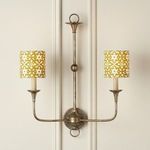 Product Image 2 for Block-Print Gold Drum Chandelier Shade from Currey & Company