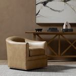 Product Image 23 for Quinton Round Ontario Taupe Leather Swivel Accent Chair from Four Hands
