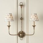 Product Image 2 for Block-Print Black Medallion Pleated Chandelier Shade from Currey & Company