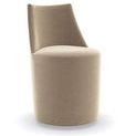 Product Image 1 for Tan Velvet Modern Barrel Roll Chair from Caracole