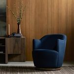 Product Image 18 for Aurora Small Upholstered Copenhagen Indigo Round Swivel Chair from Four Hands