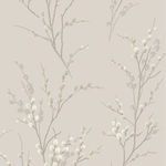 Product Image 3 for Laura Ashley Pussy Willow Dove-Grey Floral Wallpaper from Graham & Brown