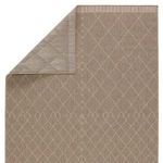 Product Image 3 for Almasi Indoor/ Outdoor Trellis Dark Taupe/ Beige Rug from Jaipur