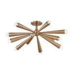 Product Image 1 for Keanu 12 Light Bronze Semi Flush Mount from Troy Lighting