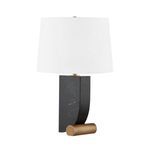 Product Image 1 for Yellowstone 1 Light Black Marble Table Lamp from Troy Lighting