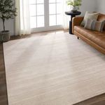Product Image 5 for Gradient Handmade Contemporary Solid Ivory Rug - 9' x 12' from Jaipur