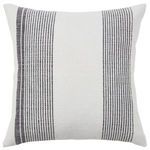 Product Image 1 for Parque Handmade Indoor/Outdoor Striped Cream/Black Pillow from Jaipur