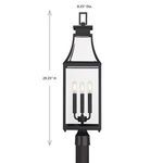 Product Image 6 for Emery 3-Light Outdoor Post Lantern in Matte Black from Savoy House