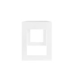 Product Image 4 for Larkin Two Drawer Desk With Fluted Detail In Matte White Lacquer from Worlds Away