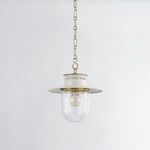 Product Image 4 for Nori Small Aged Brass Lantern Style Pendant Light from Mitzi