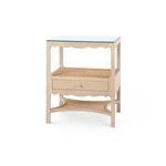 Product Image 1 for Arianna Lacquered 1-Drawer Side Table with Glass Top from Villa & House