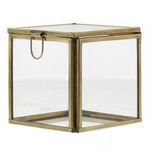 Product Image 1 for Pierre Demi Leaded Glass Box Brass from Homart
