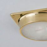 Product Image 3 for Greenwich 1-Light Flush Mount - Aged Brass from Hudson Valley