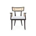 Product Image 2 for Marshall Cane and Linen Arm Chair in Espresso from Villa & House