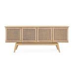 Product Image 3 for Dante Natural Rattan 4-Door Cabinet from Villa & House